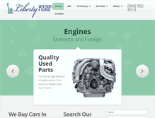 Tablet Screenshot of libertyautoparts.com